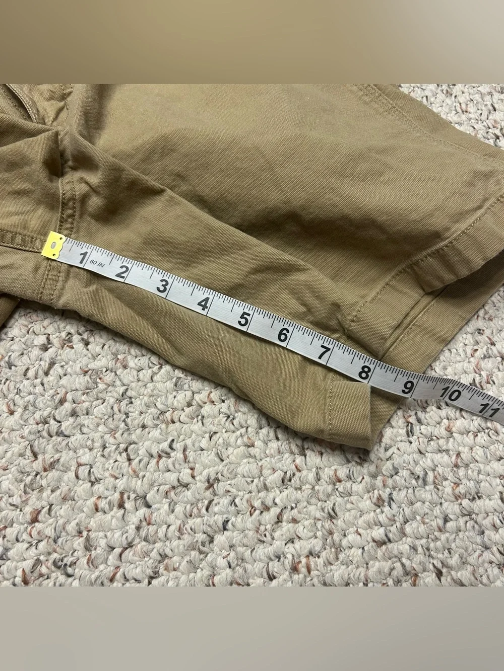 Carhartt Rugged Flex Relaxed Fit Canvas Work Short Khaki 105841 DKH Men’s 31x8